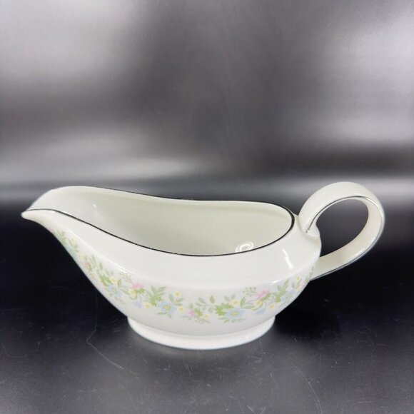Vintage Johann Haviland Fine Porcelain Gravy Boat Made In Germany Floral Pattern - Picture 11 of 14
